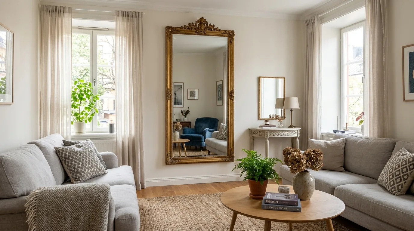 Mirror for Spacious Look for 10 cute and cheap home decor ideas that look expensive